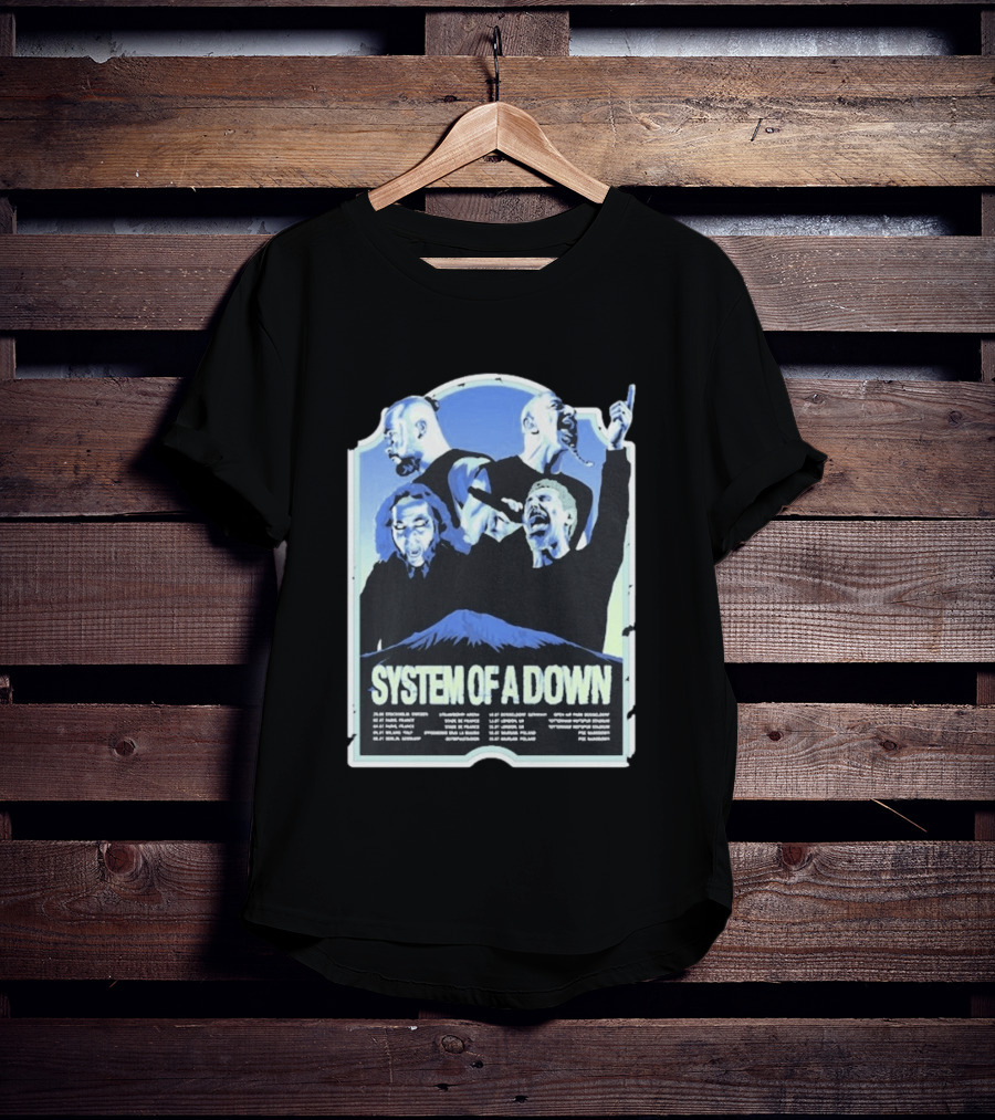 System Of A Down European Tour 2026 Dates Concert Band Members Mount Ararat T-Shirt