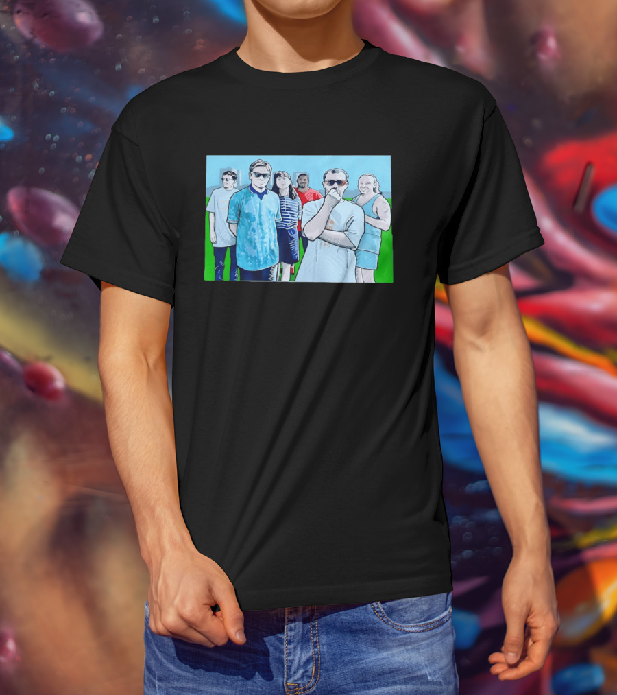 The Office Cast Illustrated Group Scene T-Shirt
