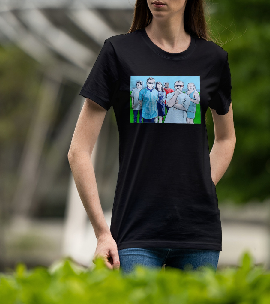 The Office Cast Illustrated Group Scene T-Shirt