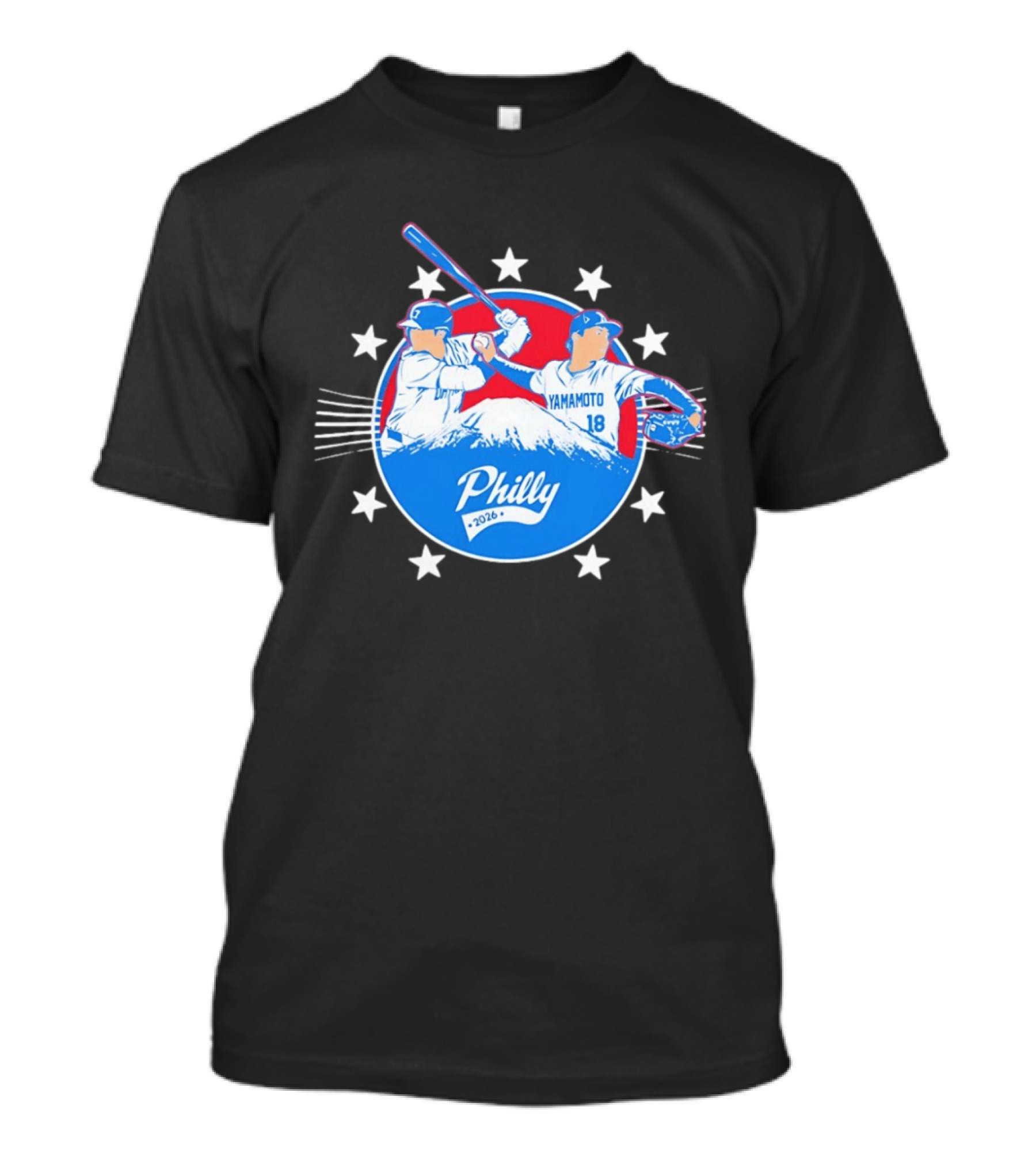 Yamamoto 18 Philly 2026 Baseball Philadelphia Stars T-Shirt