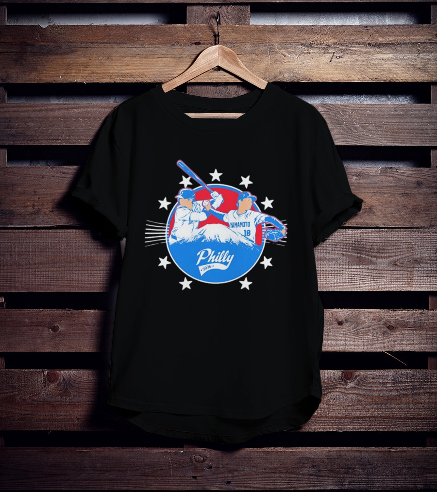 Yamamoto 18 Philly 2026 Baseball Philadelphia Stars T-Shirt