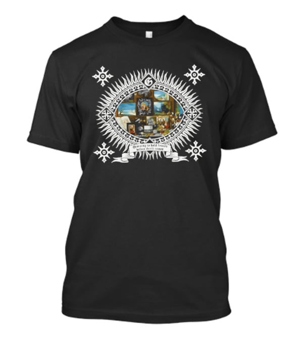 Yearning To Hold Heaven Before Death Comes Celestial Collage With Angelic And Serene Landscape T-Shirt