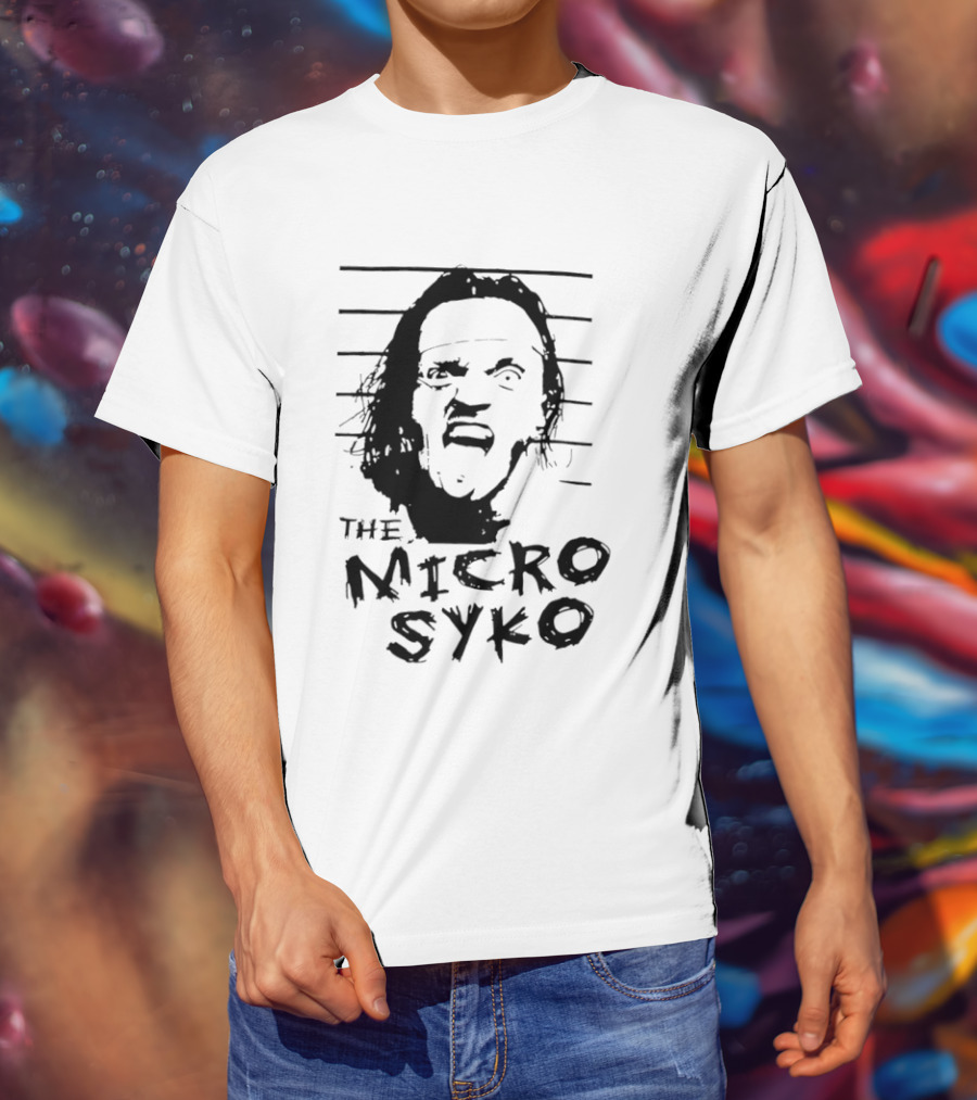 John Weena Wearing The Micro Syko Iconic Face T-Shirt