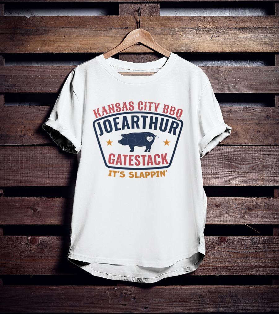 Kansas City BBQ Joearthur Gatestack It's Slappin' Pig T-Shirt