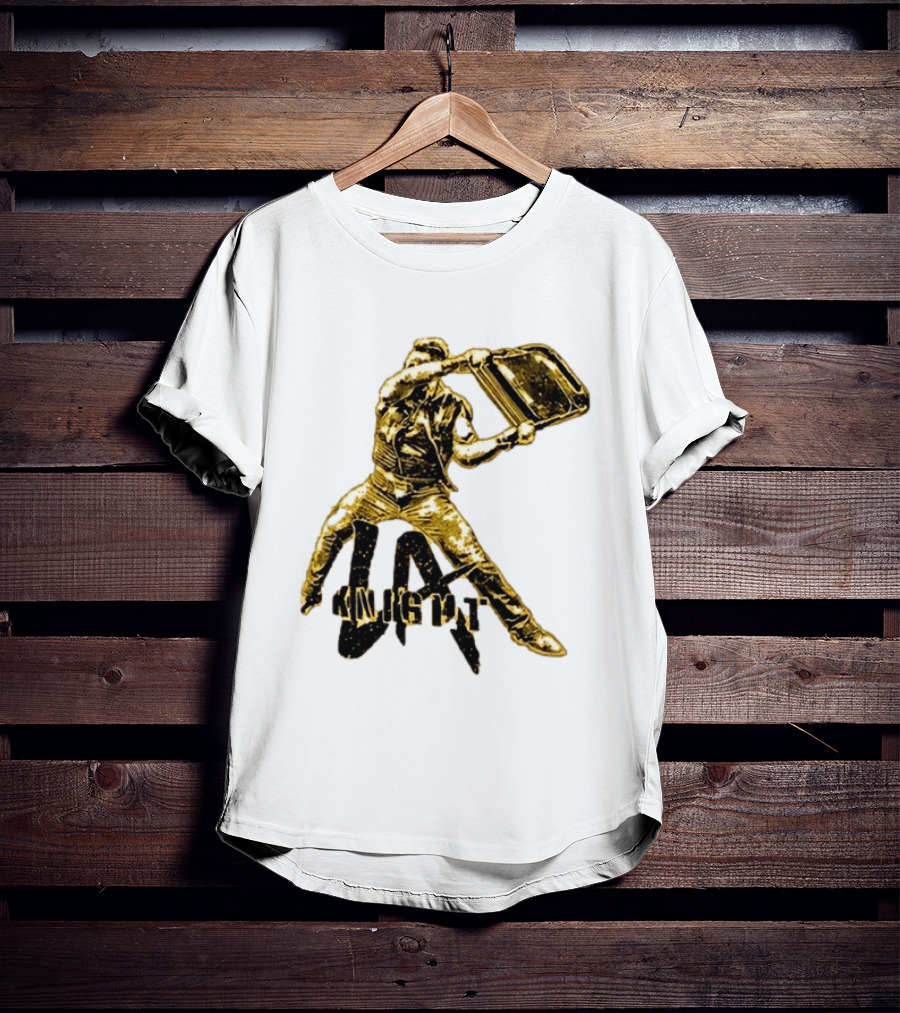 LA Knight Wrestling Iconic Folding Chair Action T-Shirt