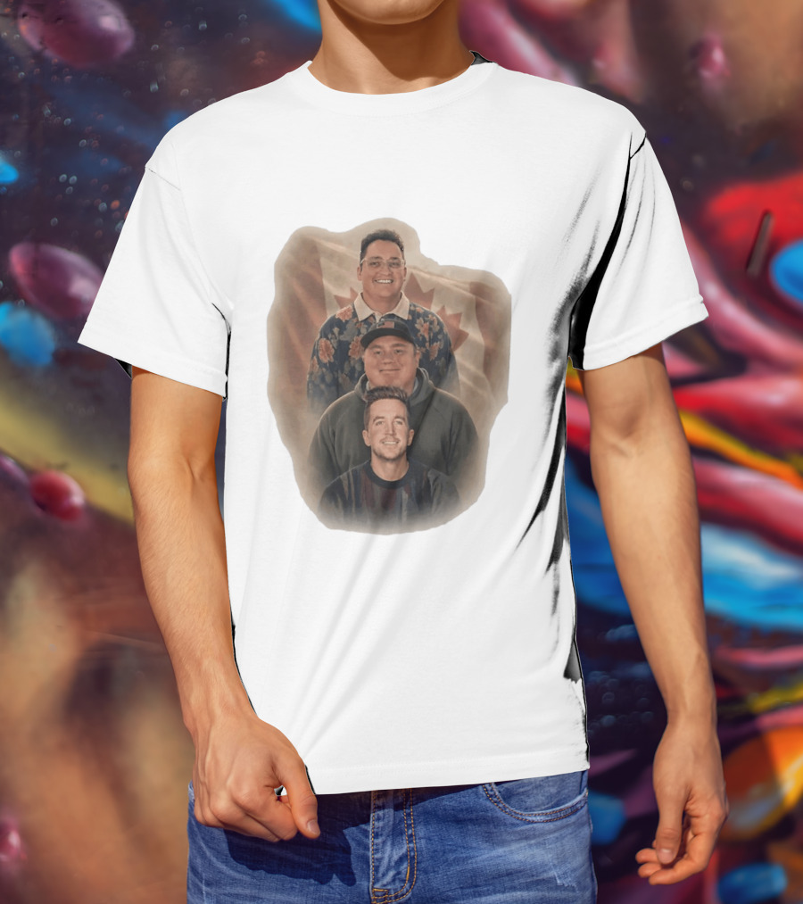 The Nelk Boys Kyle Forgeard SteveWillDoIt Canadian Flag T-Shirt