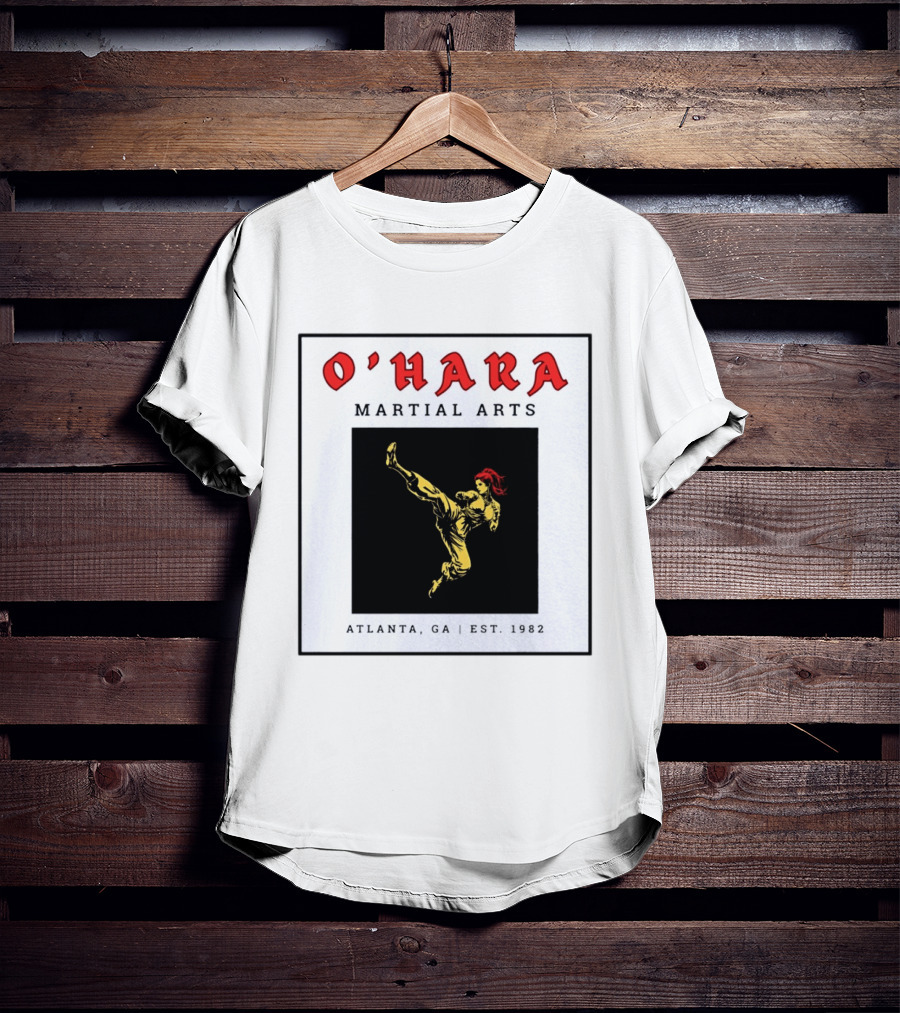 O'Hara Martial Arts Atlanta GA Est 1982 Karate Martial Artist Kick T-Shirt