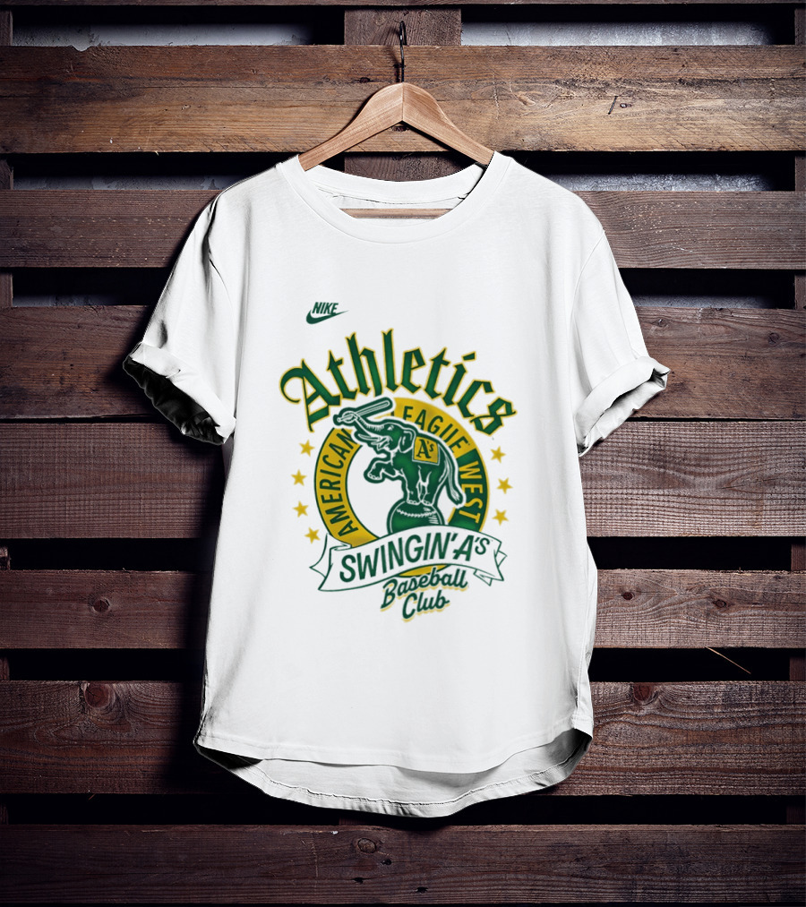 Nike Athletics Swingin' A's American League West Baseball Club T-Shirt