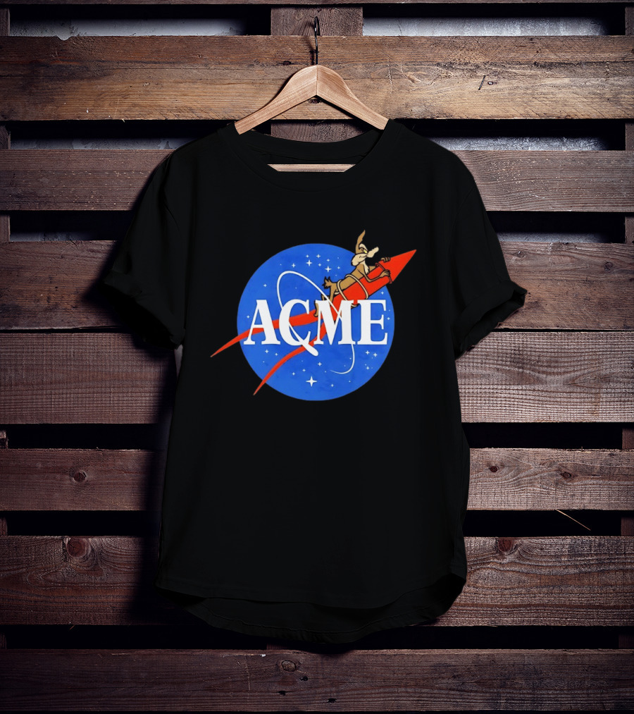 Wile E Coyote ACME Rocket NASA T-Shirt