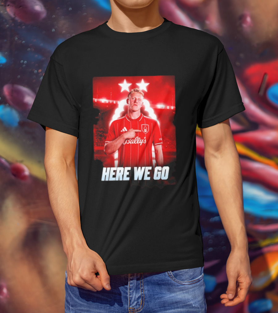 Xaver Schlager Nottingham Forest Here We Go Soccer Edition T-Shirt