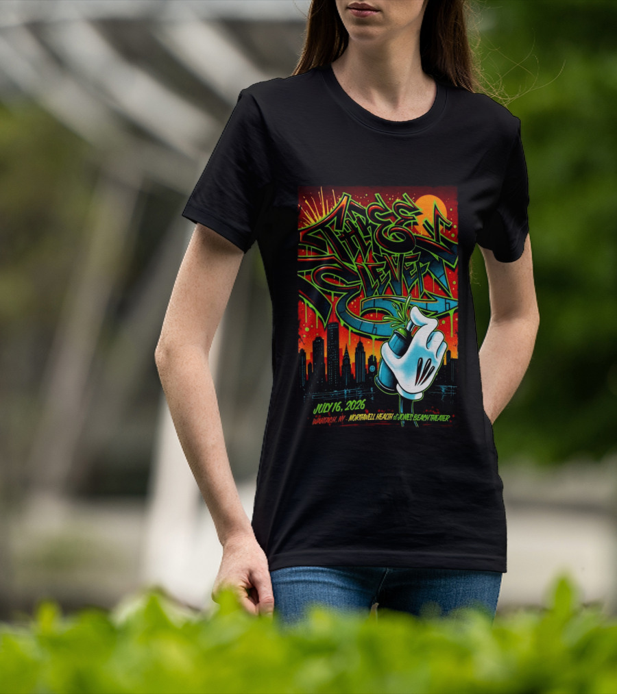 311 July 16 2026 Wantagh NY Northwell Health Jones Beach Theater Skyline Graffiti Hand Spray Can T-Shirt