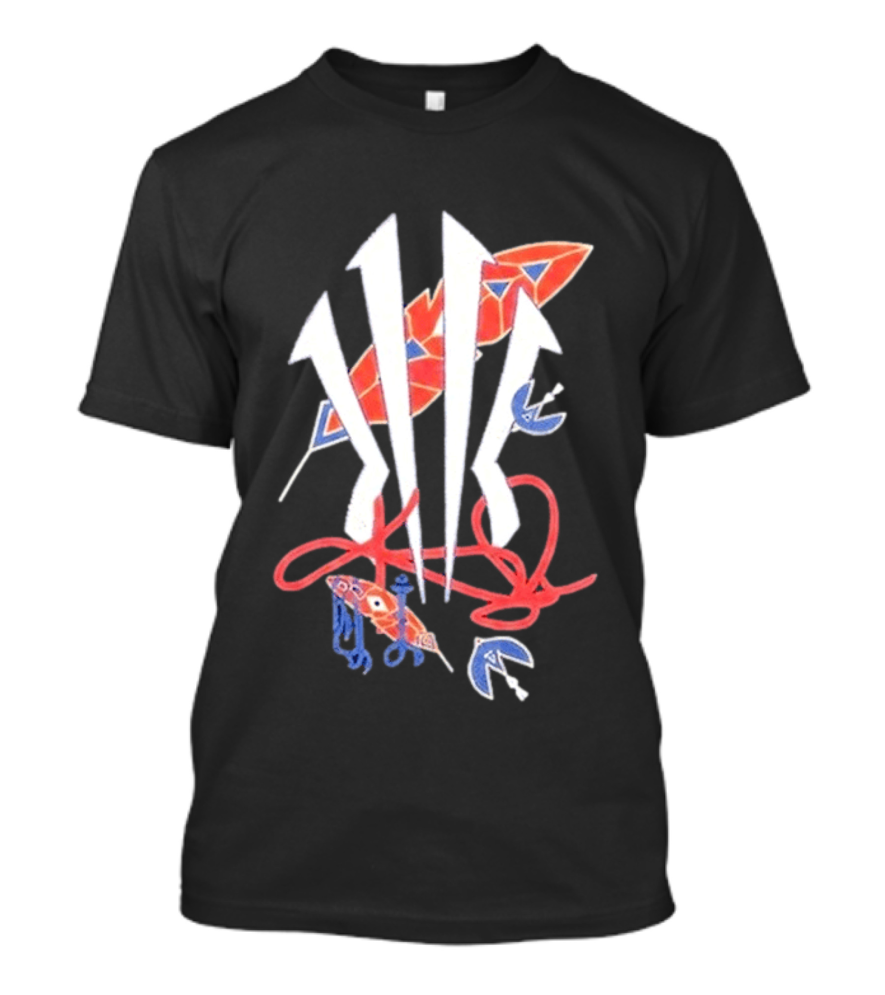 Anta X Kyrie Irving KAI Blue And Red Arrow Art Collaboration T-Shirt