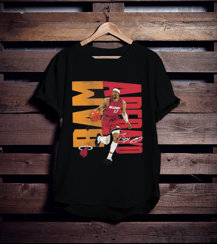Bam Adebayo Miami Heat Basketball Number 13 NBA Player T-Shirt