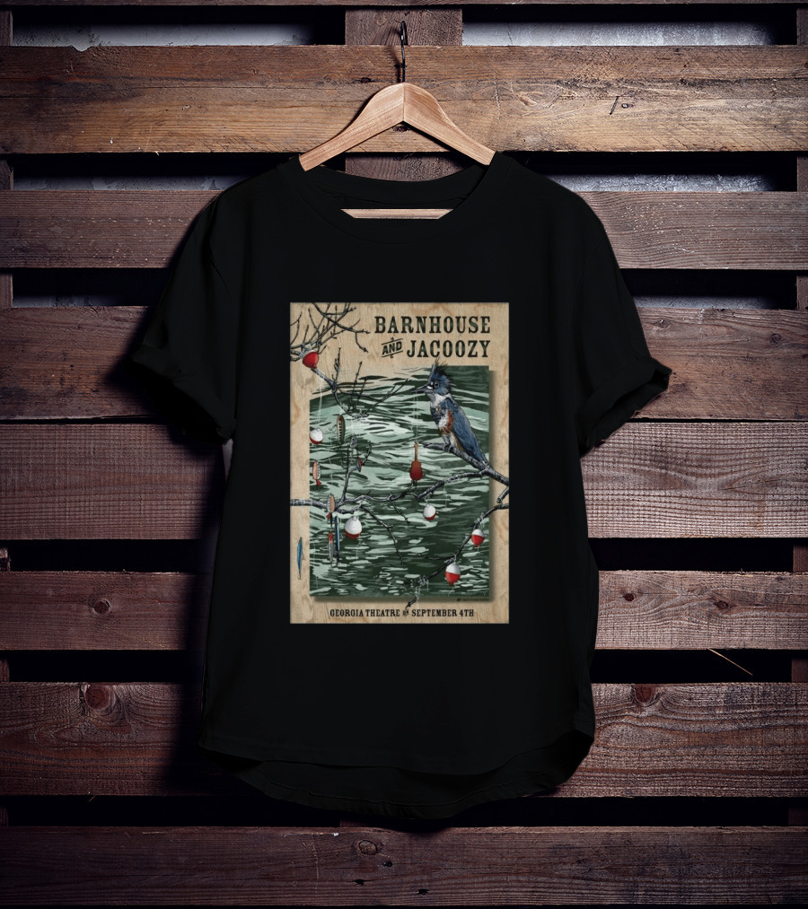 Barnhouse And Jacoozy Live At Georgia Theatre September 4th Kingfisher Fishing T-Shirt