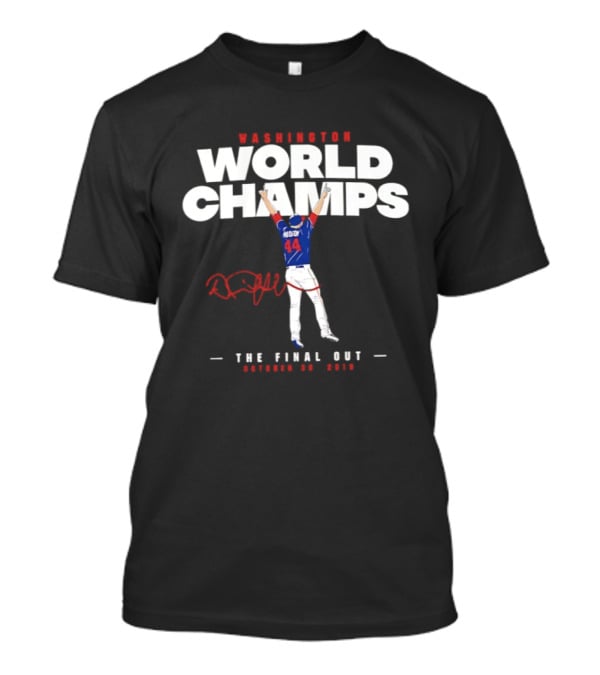 Washington World Champs Daniel Hudson The Final Out October 30 2019 T-Shirt