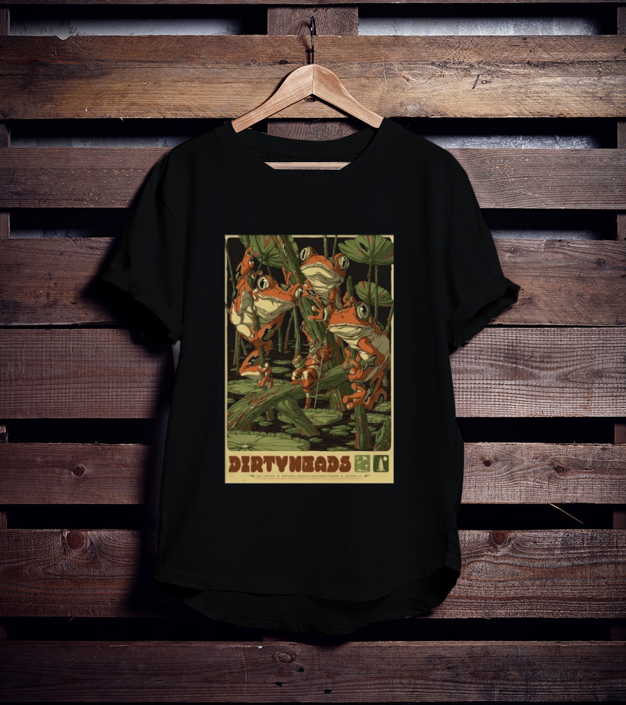 Dirty Heads July 18 2026 Adventure With Frogs Atlantic City NJ T-Shirt