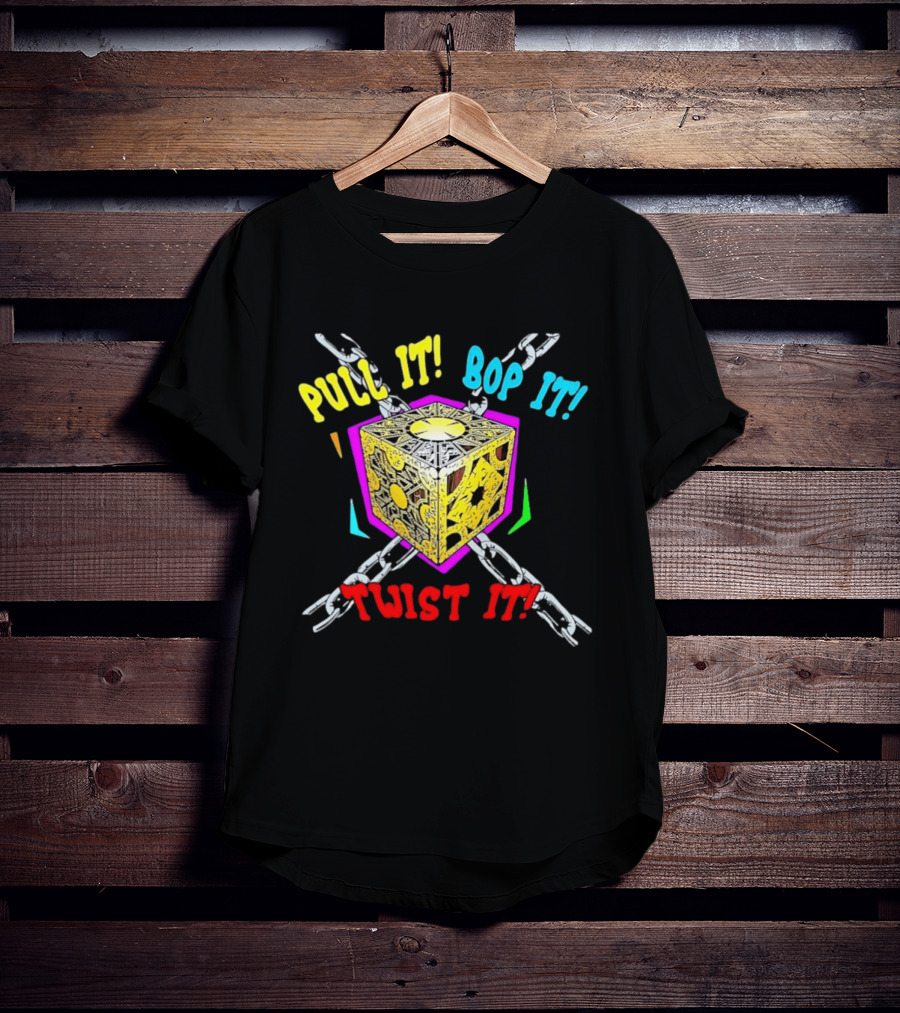 Lament Configuration Puzzle Box Pull It Bop It Twist It Chains Mashup T-Shirt