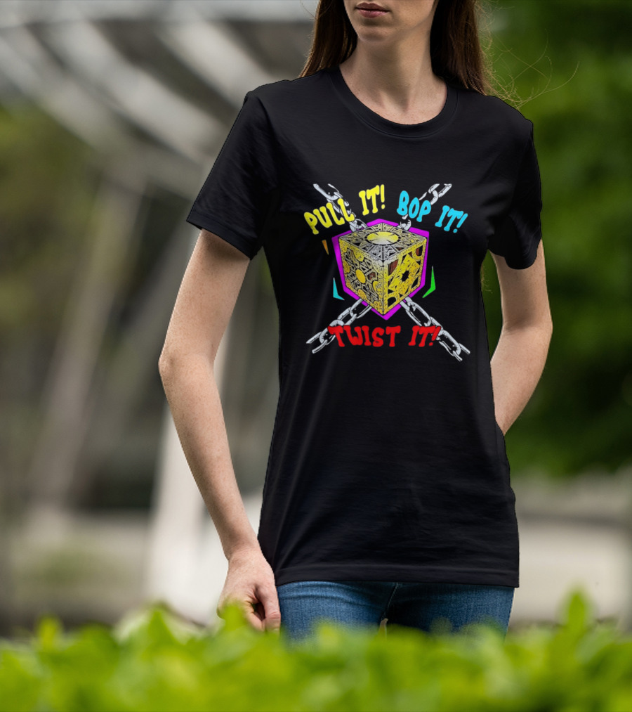 Lament Configuration Puzzle Box Pull It Bop It Twist It Chains Mashup T-Shirt