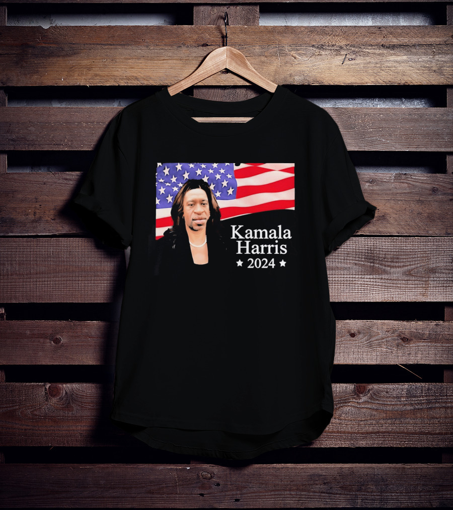 Kamala Harris 2024 Political Satire American Flag T-Shirt