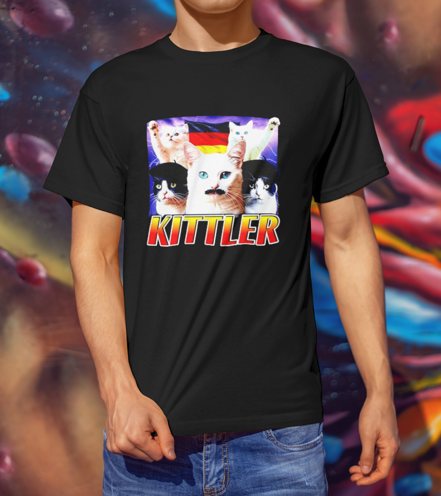 Kittler Cats With German Flag And Cats T-Shirt