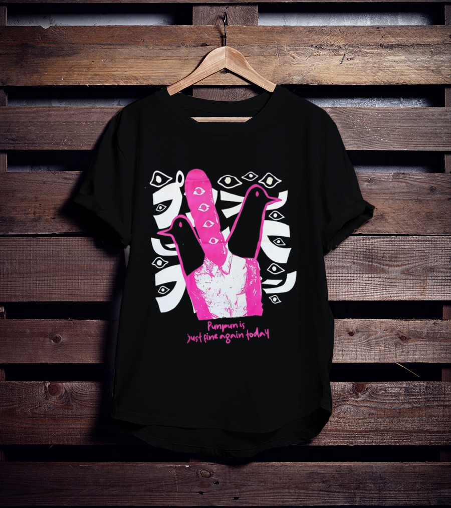 Punpun Is Just Fine Again Today Inio Asano Eye Pattern Pink Pigeons T-Shirt
