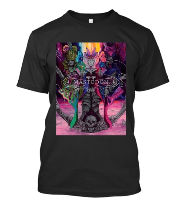 Mastodon Marrow Deep Psychedelic Album Art With Skull And Figures T-Shirt