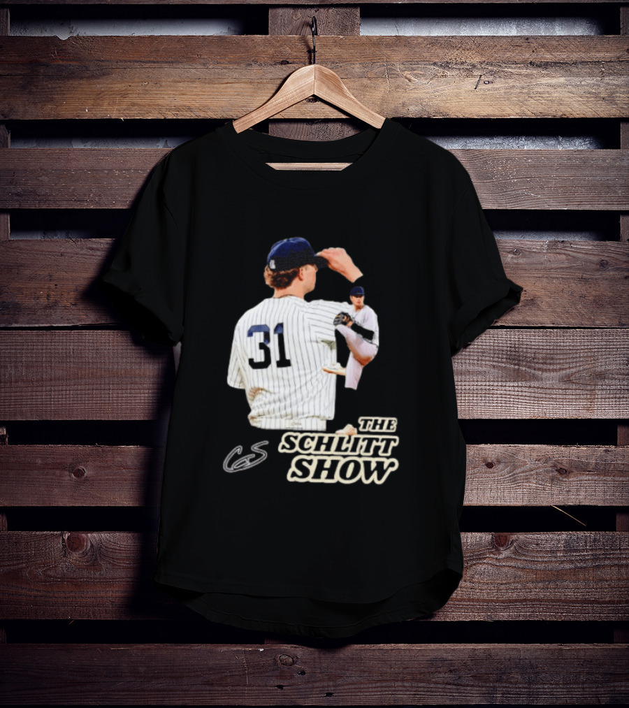 The Schlitt Show No 31 Baseball Player Jersey Pinstripes T-Shirt