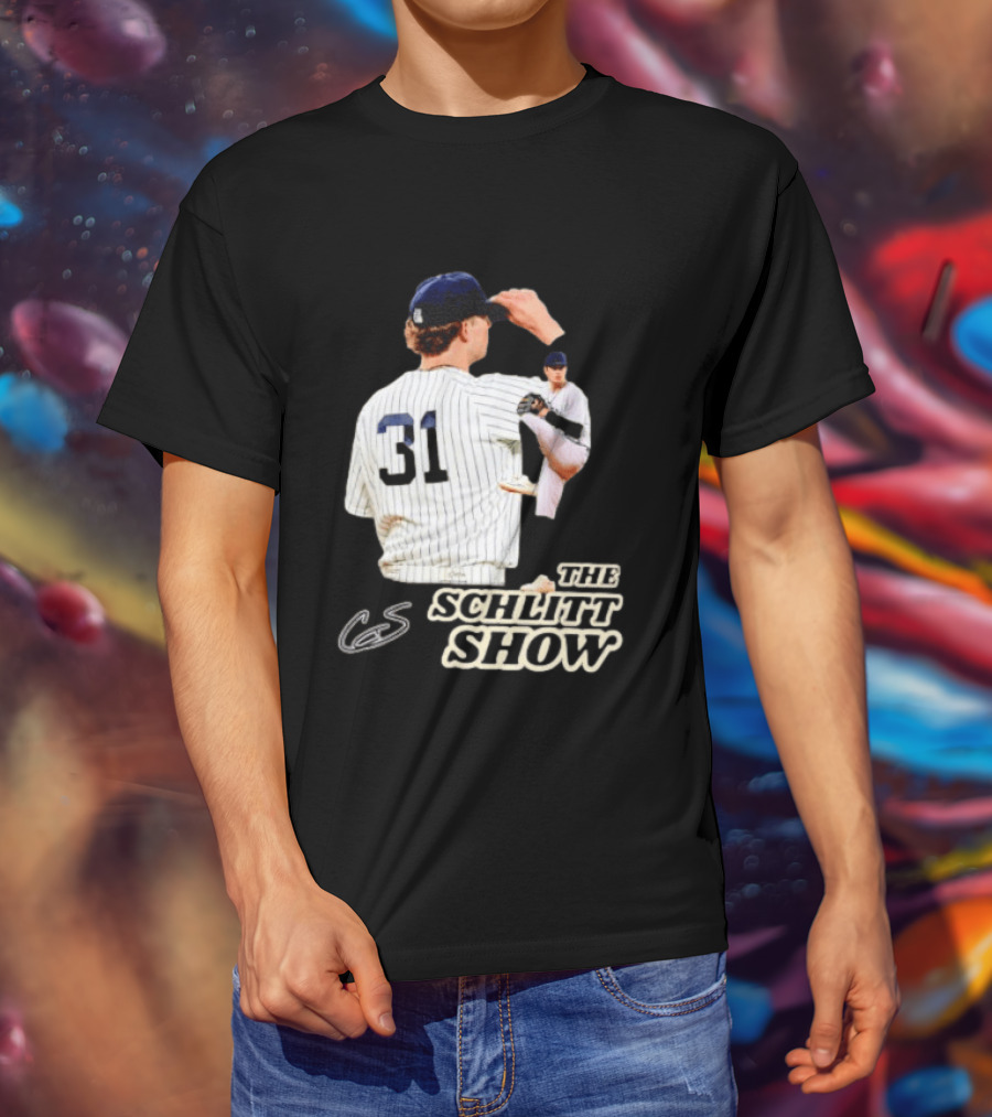 The Schlitt Show No 31 Baseball Player Jersey Pinstripes T-Shirt