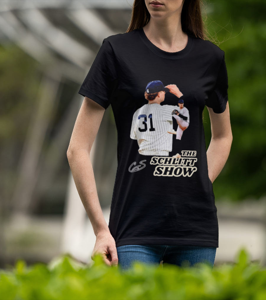 The Schlitt Show No 31 Baseball Player Jersey Pinstripes T-Shirt