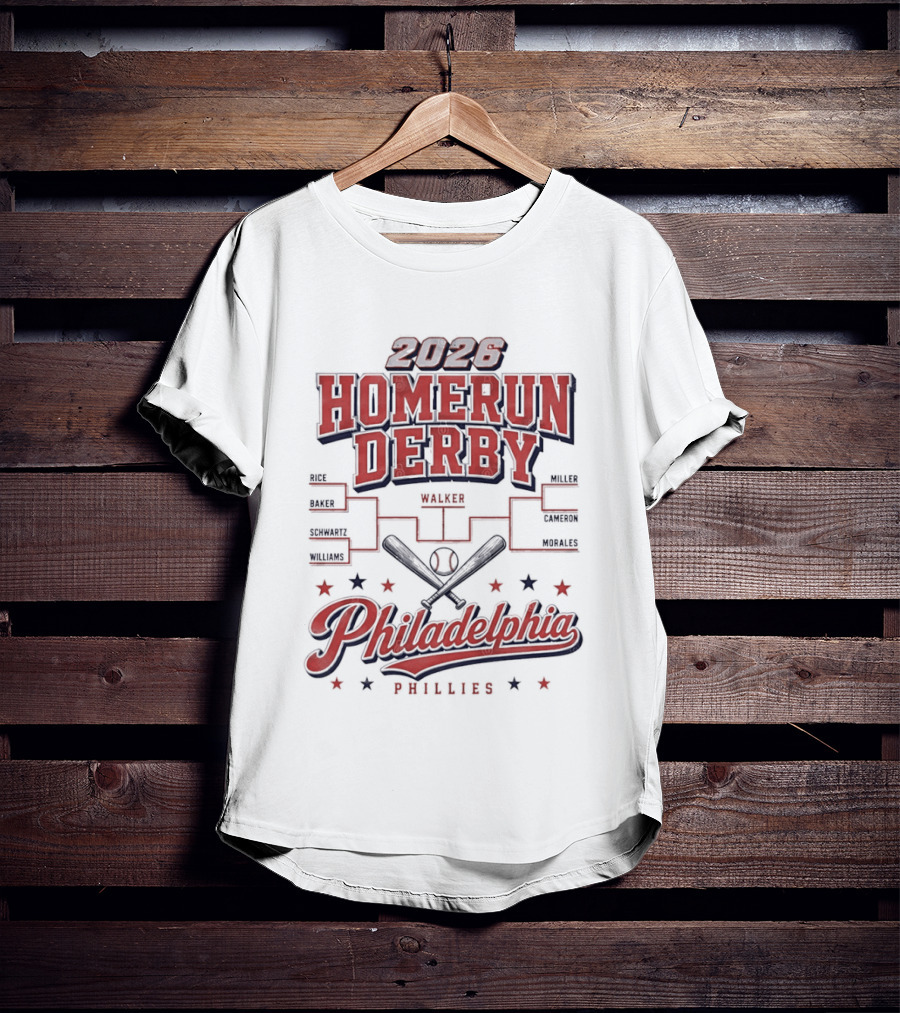 2026 Homerun Derby Philadelphia Phillies Tournament T-Shirt