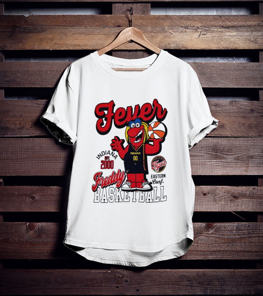 Freddy Indiana Fever Basketball Est 2000 Eastern Conf T-Shirt