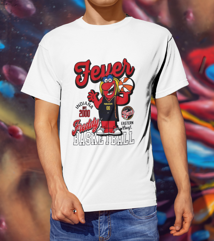Freddy Indiana Fever Basketball Est 2000 Eastern Conf T-Shirt