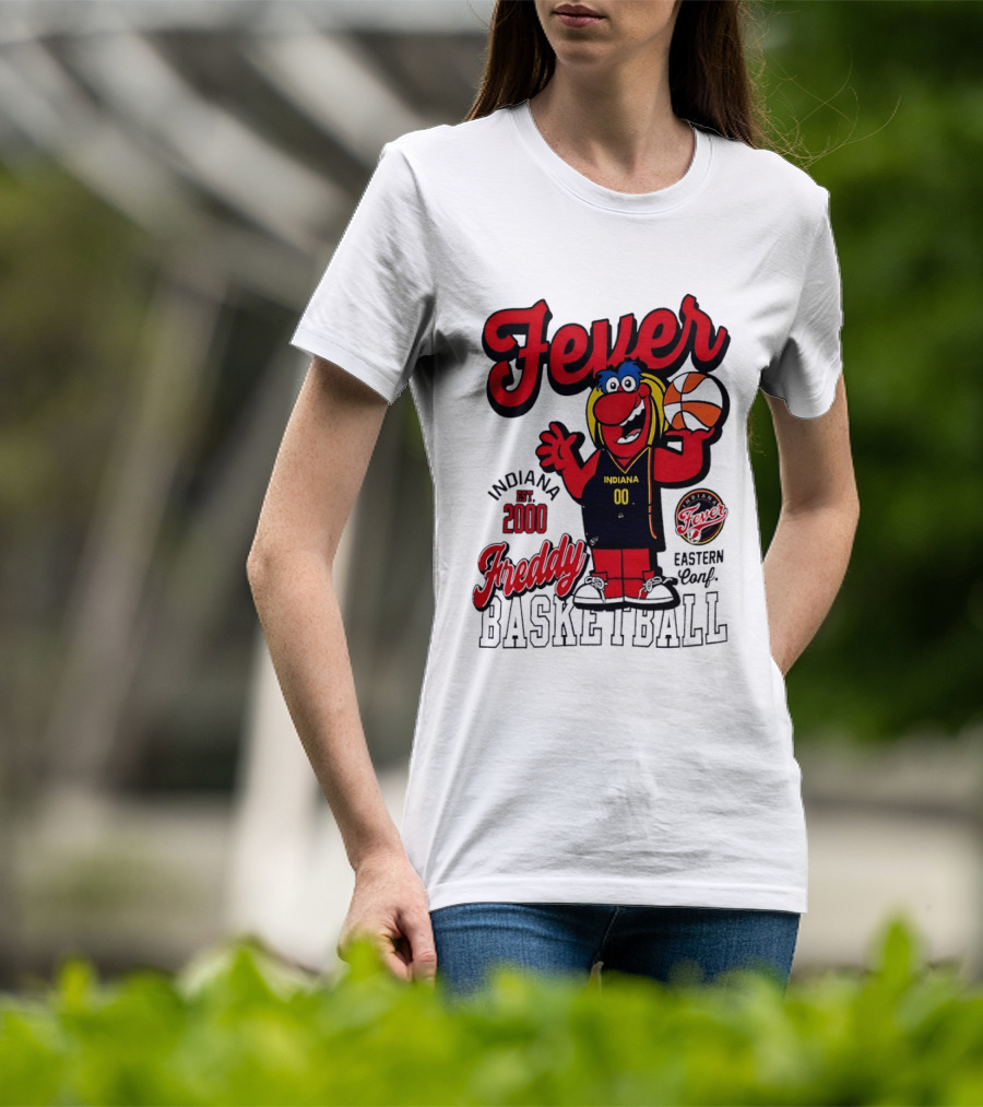 Freddy Indiana Fever Basketball Est 2000 Eastern Conf T-Shirt