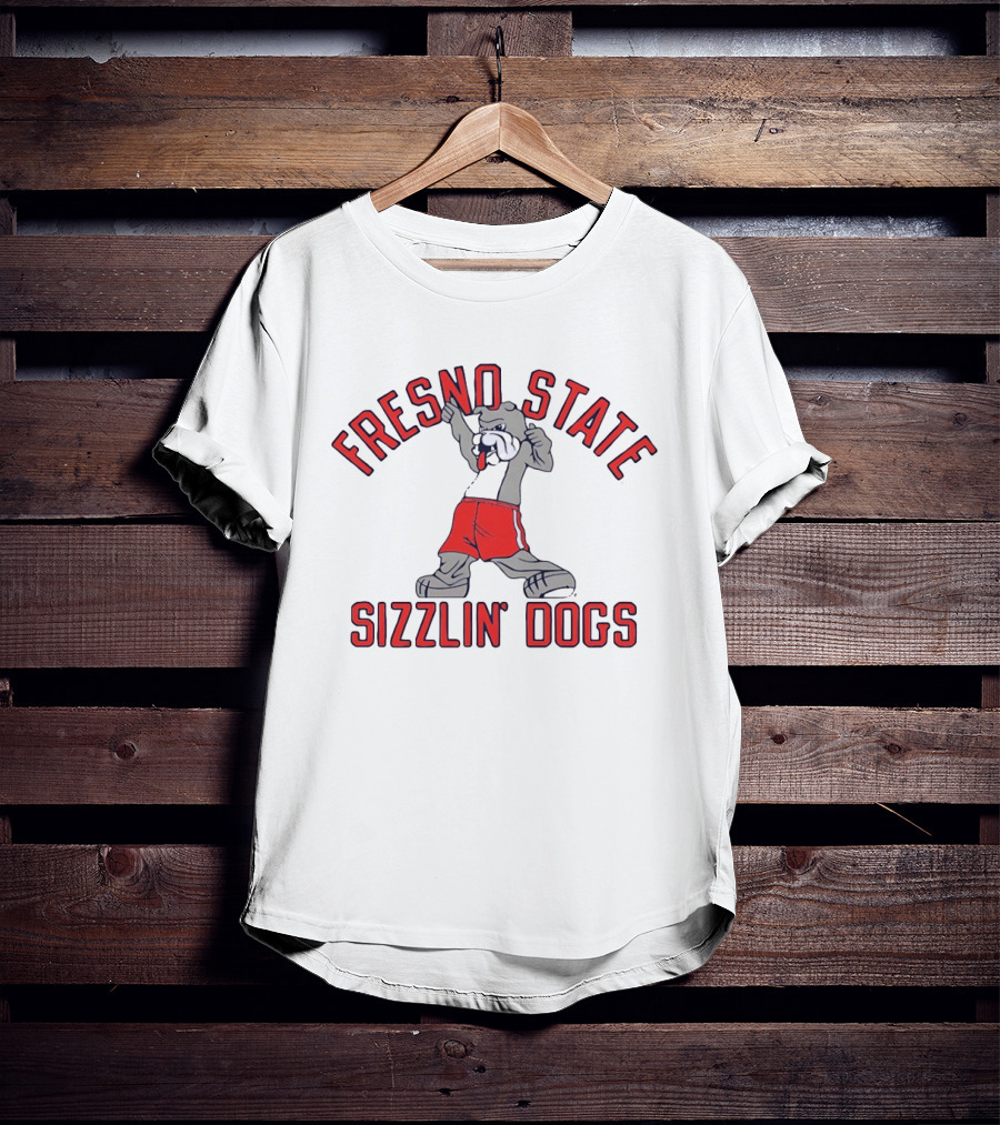 Fresno State Sizzlin' Dogs Bulldog Basketball Sports Team T-Shirt