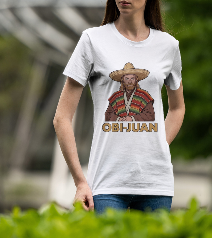 Obi Juan Sombrero Hat Poncho Mexican Star Wars T-Shirt