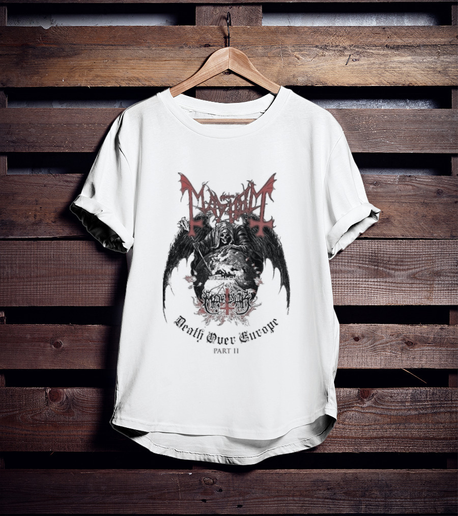 Original Mayhem Death Over Europe Part 2 2026 Tour October Official Merchandise T-Shirt