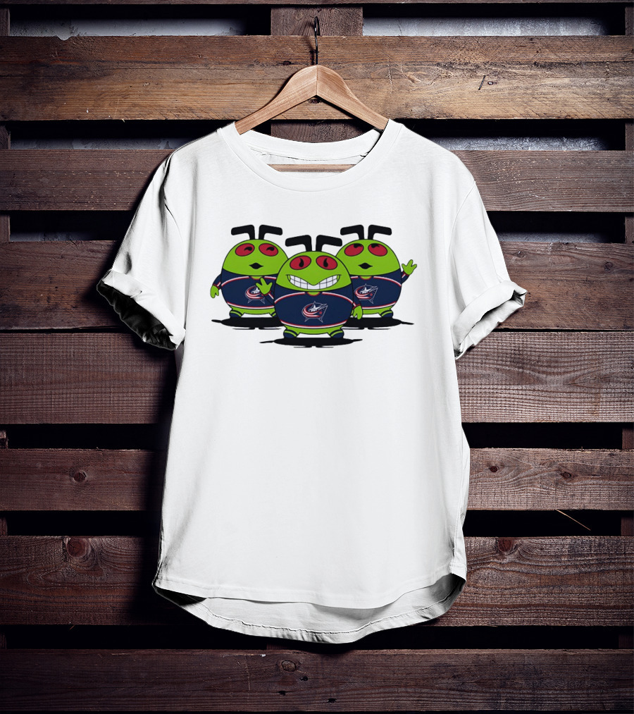 Columbus Blue Jackets Alien Trio NHL Hockey T-Shirt