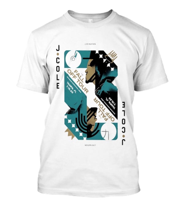 J Cole Live Nation The Fall Off Tour Tampa 2026 T-Shirt