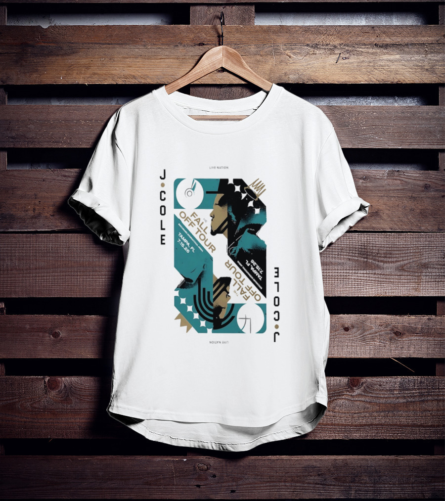 J Cole Live Nation The Fall Off Tour Tampa 2026 T-Shirt