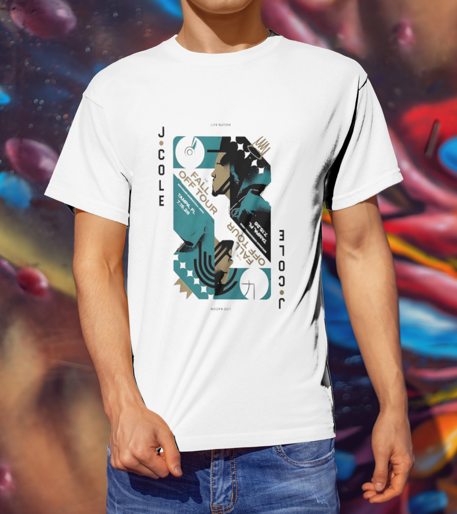 J Cole Live Nation The Fall Off Tour Tampa 2026 T-Shirt