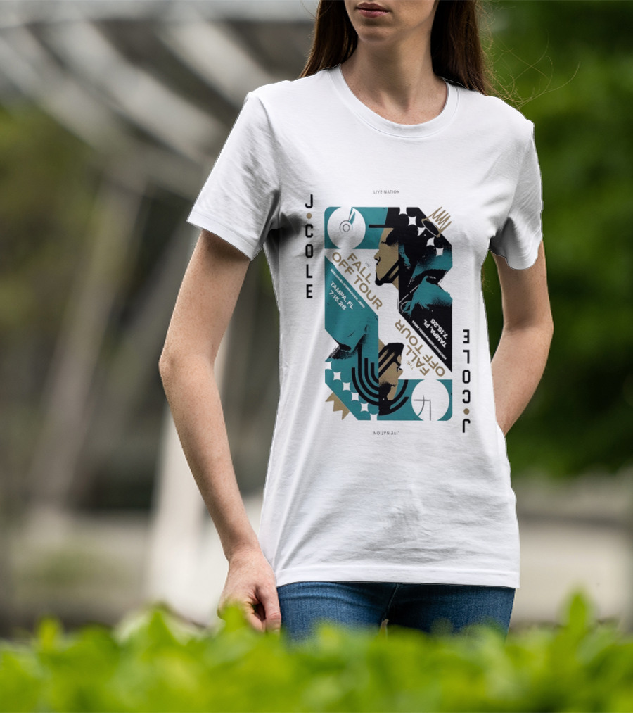 J Cole Live Nation The Fall Off Tour Tampa 2026 T-Shirt