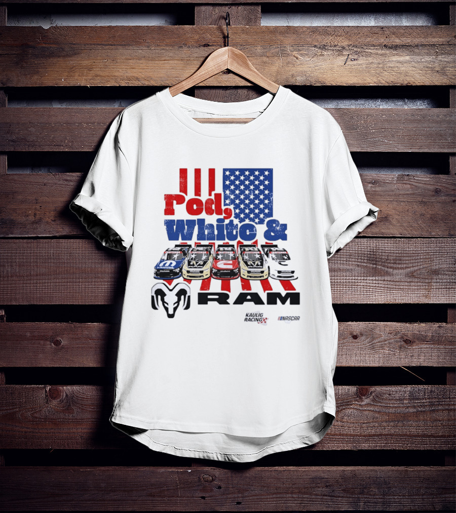 Red White RAM NASCAR Kaulig Racing Mopar Craftsman T-Shirt