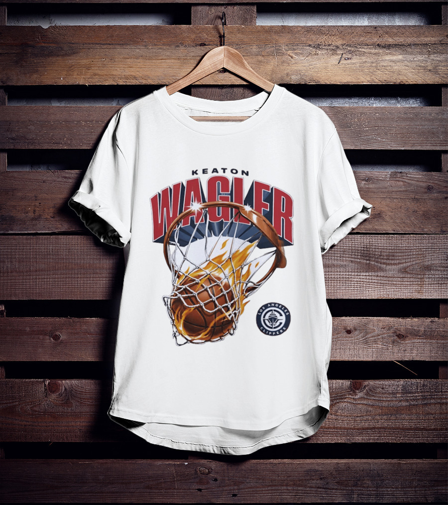 Keaton Wagler Los Angeles Clippers Basketball Net Dunk T-Shirt