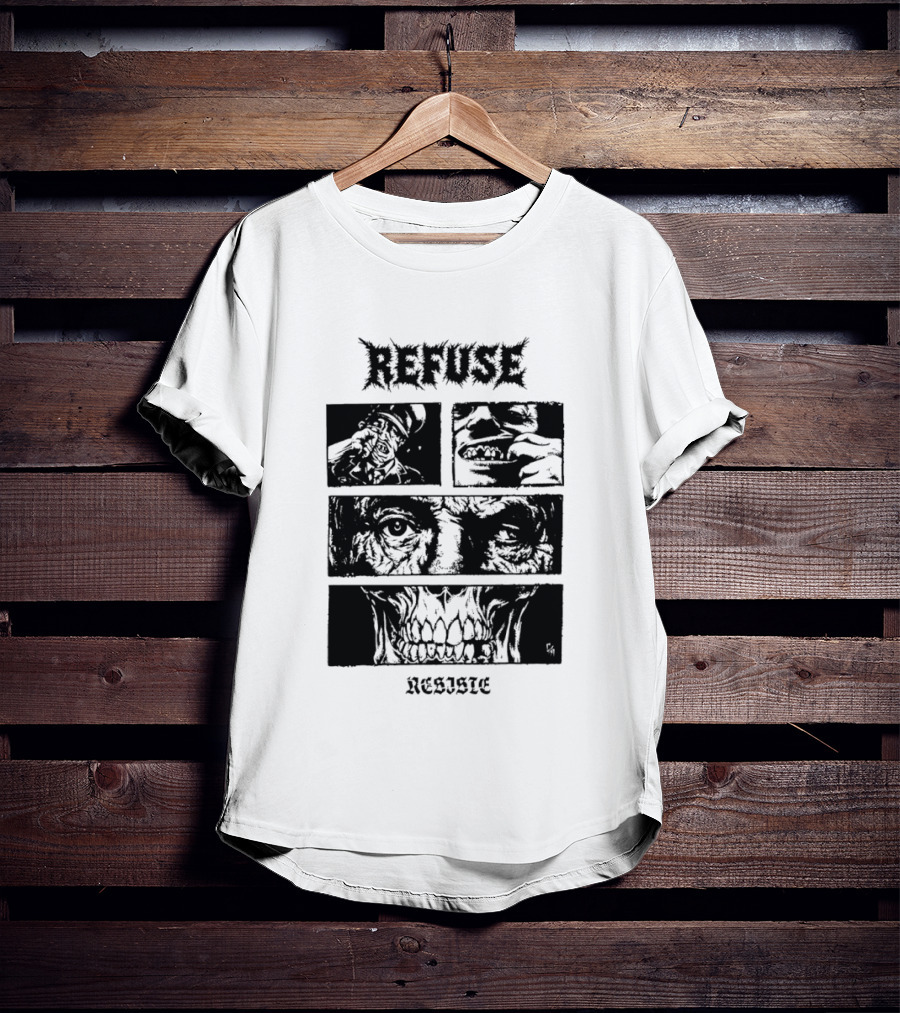 Refuse Resiste Hardcore Punk Political T-Shirt