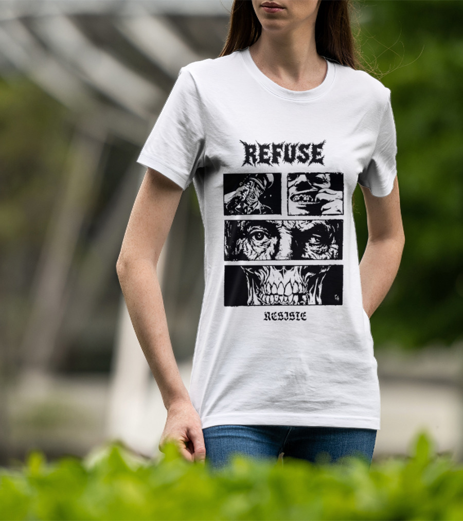 Refuse Resiste Hardcore Punk Political T-Shirt