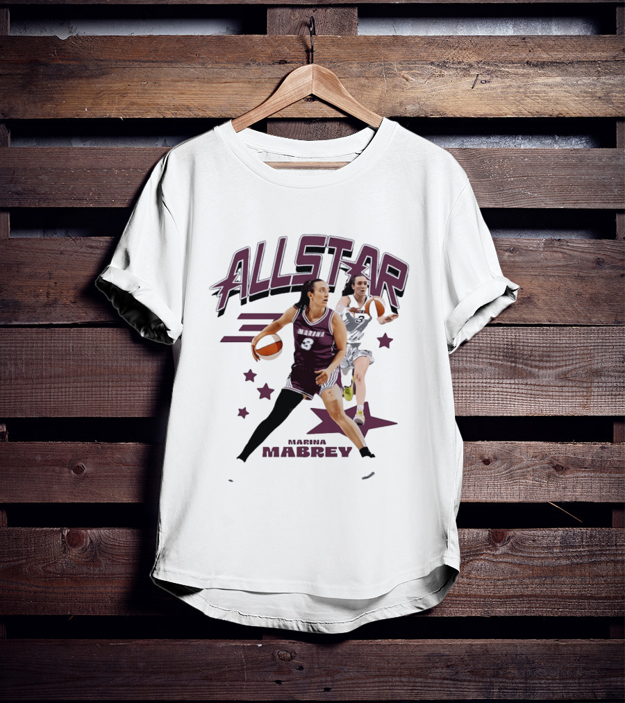 Marina Mabrey All Star Basketball WNBA Number 3 T-Shirt