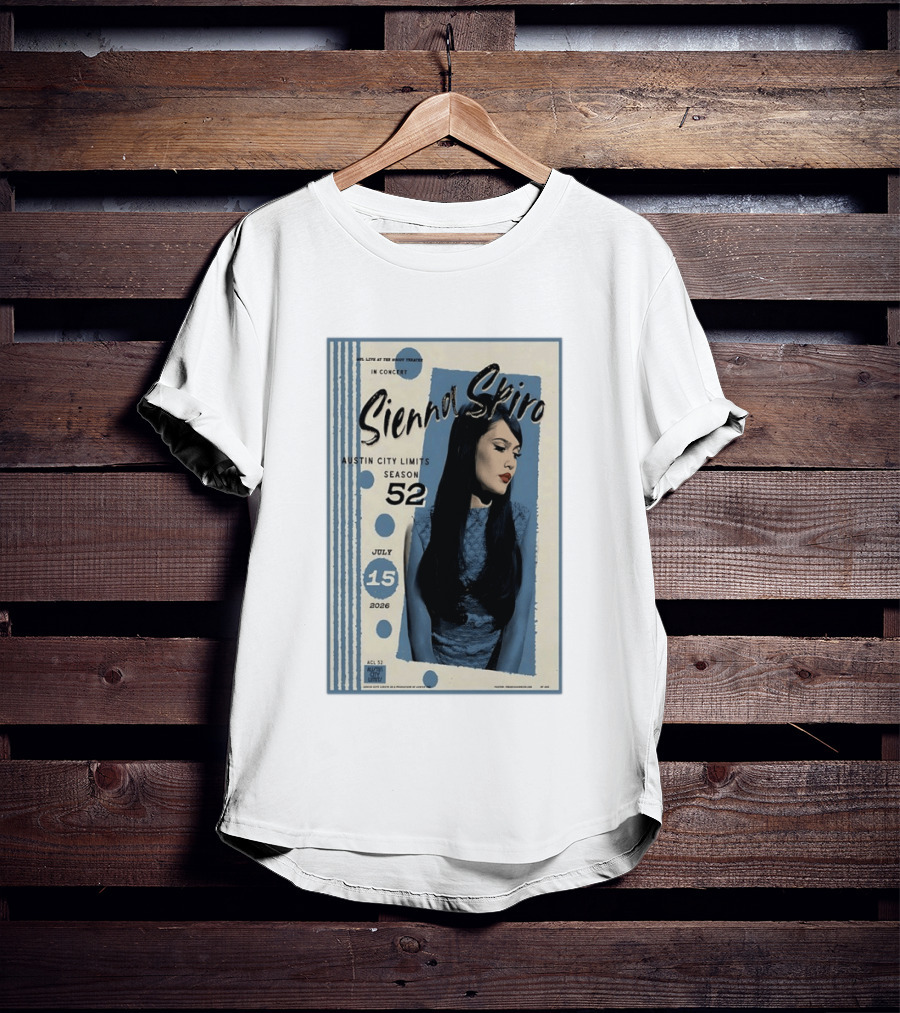Sienna Spiro Live At The Roxy Theatre Austin City Limits Season 52 July 15 2026 T-Shirt