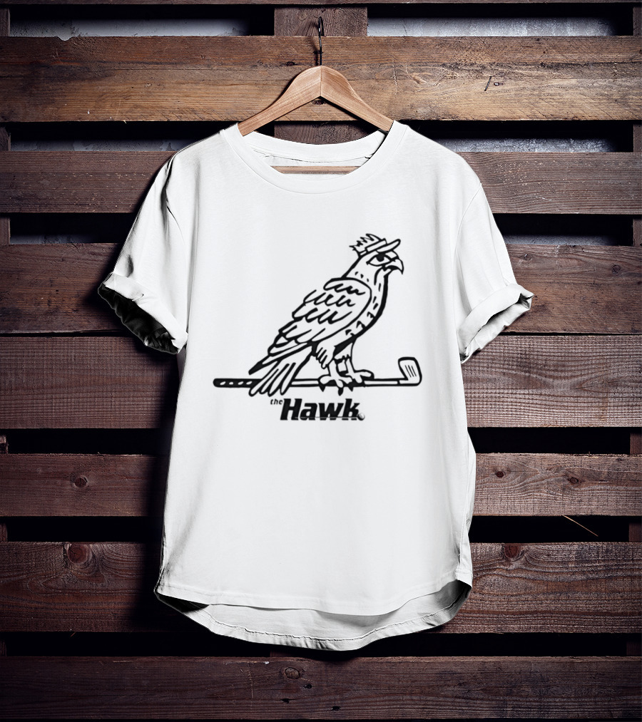 Hawk Golf Bird With Club T-Shirt