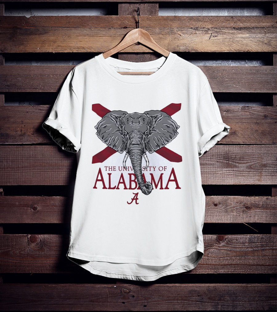 University Of Alabama Elephant Crimson Tide College Football T-Shirt