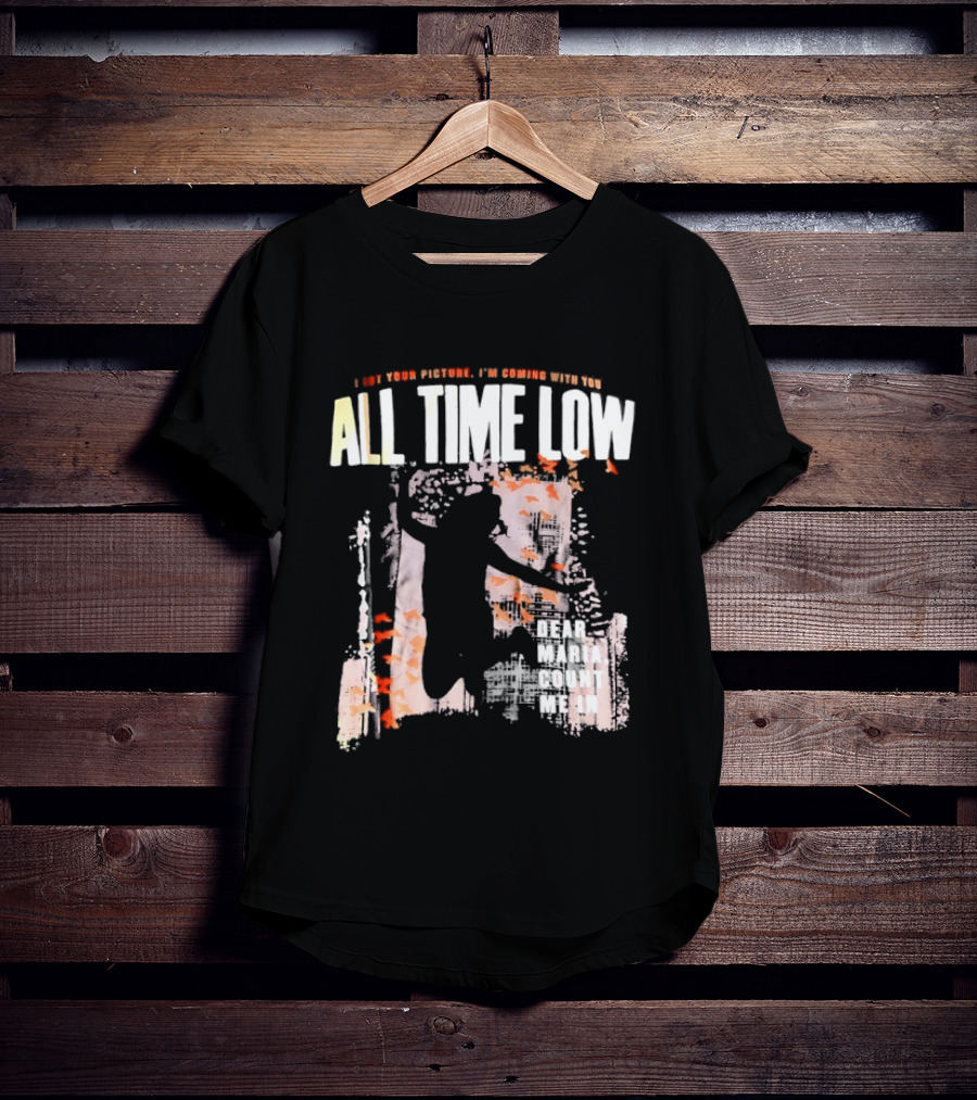 All Time Low I Got Your Picture Dear Maria Count Me In Butterfly Aesthetic T-Shirt